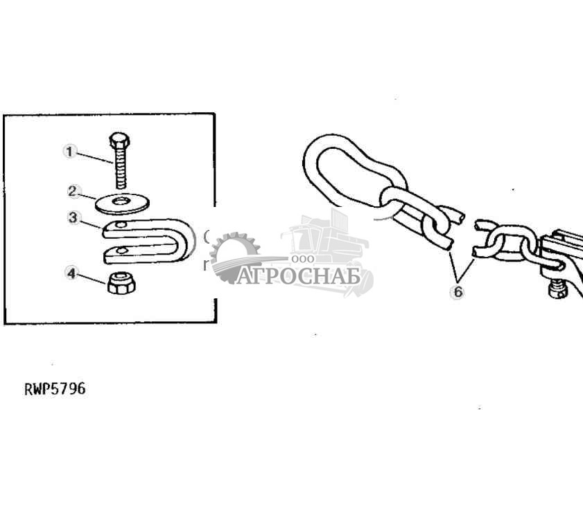 Предохранительная цепь рабочего оборудования 